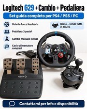Logitech G29 volante da corsa force feedback cambio pedaliera PS4 PS5 PC