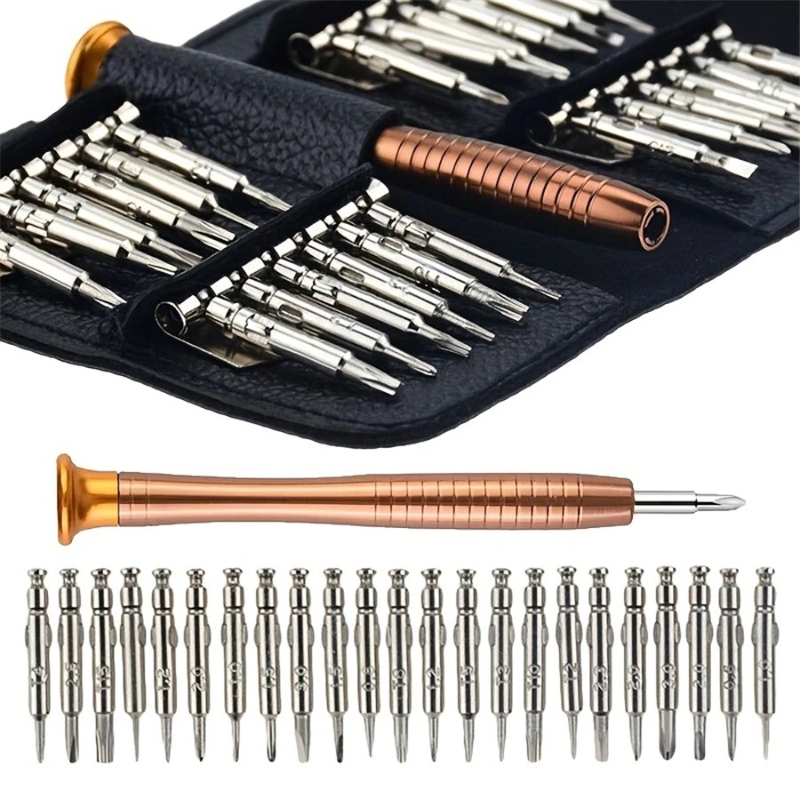 1Set 25 in 1 Set di cacciaviti per utensili di smontaggio multifunzionali Set di cacciaviti di precisione Torx per dispositivi telefoni Tablet PC fai da te