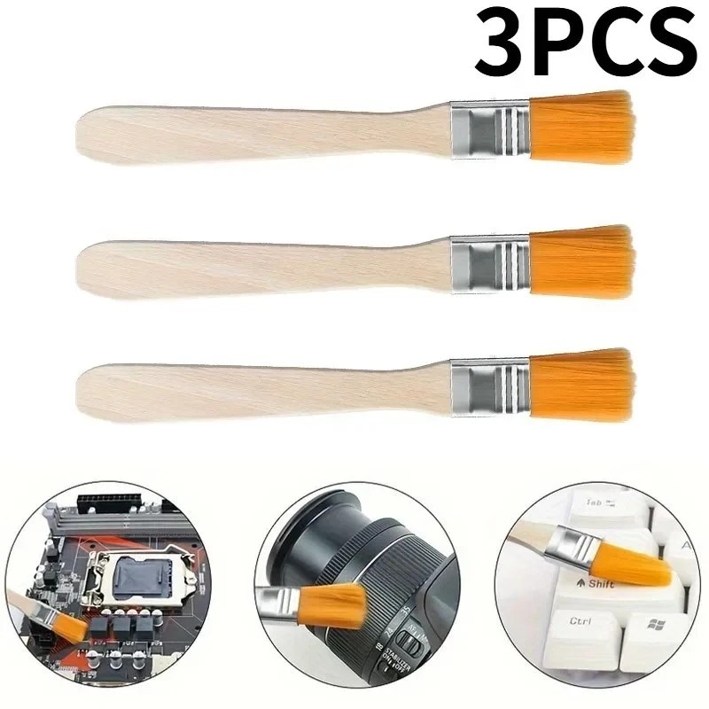 3 spazzole antistatiche per spolverare per PC portatili fotocamere tastiera multifunzione spazzole per pulizia computer spolverino per spazi angolari
