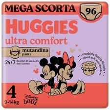 Huggies Pannolini Mutandina Ultra Comfort Taglia 4 Megapack 96 Pannolini