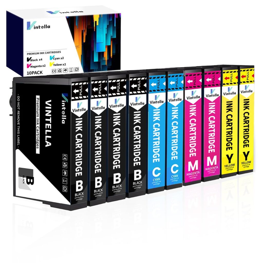 Vintella Compatibile 604XL Cartucce d'inchiostro Sostituzione per Epson 604XL Multipack Compatibili per XP-2200 XP-2205 XP-3200 XP-3205 XP-4200 XP-4205 WF-2910 WF-2930 WF-2935 WF-…