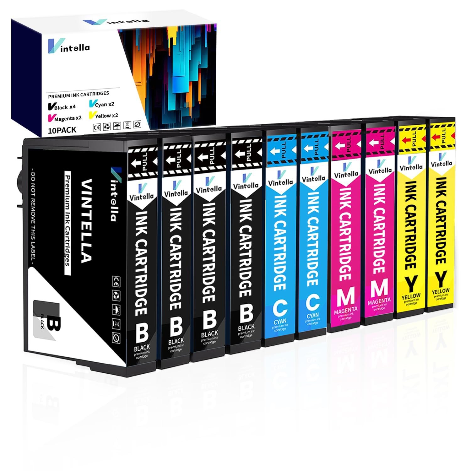 Vintella Compatibile 604XL Cartucce d'inchiostro Sostituzione per Epson 604XL Multipack Compatibili per XP-2200 XP-2205 XP-3200 XP-3205 XP-4200 XP-4205 WF-2910 WF-2930 WF-2935 WF-…