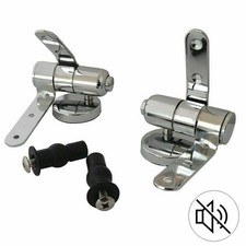 Cerniere copriwater universali 2pz cromate chiusura ammortizzata Art.79573