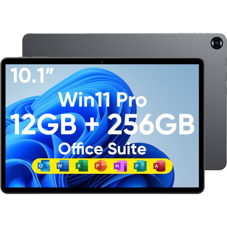 Vowmoon Laptop Tablet 2-in-1 da 10,1", 12 GB RAM, SSD 256 GB, M3-8100Y (fino a 3,40 GHz) Win 11 Touchscreen con stilo e tastiera | Wi-Fi 5, Bluetooth 5, HDMI