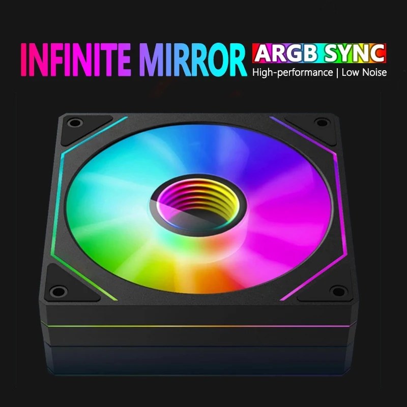 Ventola RGB Prism 4 PRO da 120mm per Case PC, Ventola di Raffreddamento CPU ARGB