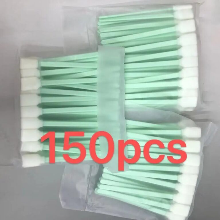 50/100/150 pezzi di strumenti di pulizia per testine di stampa Epson, Roland, Mimaki, Mutoh: spugna, bastoncino di cotone, spazzola per la pulizia.