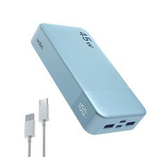 NOBIS Power Bank 20000mAh 45W Caricatore Portatile Ricarica Rapida Phone Blu