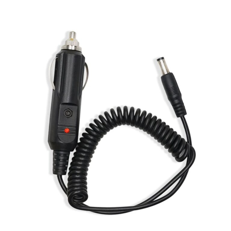 Caricabatteria da auto 12V DC per Walkie Talkie UV-5R UV9R UV-82 UV-9R Plus UV5RE 5RA Baofeng Accessori Cavo base di ricarica radio