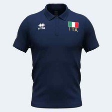 6025/286 ERREA FIPAV POLO NAZIONALE ITALIA VOLLEYBALL PALLAVOLO COTONE 24/25