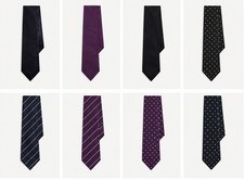 Cravatta Polo Ralph Lauren etichetta viola seta raso made in Italy vendita al dettaglio $235