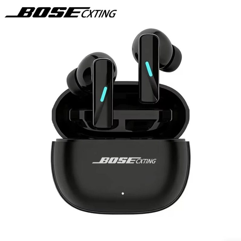 Cuffie Bluetooth Wireless Bosecxting In-Ear con Riduzione del Rumore per il Sonno, Auricolari Sportivi con Microfono per Giochi