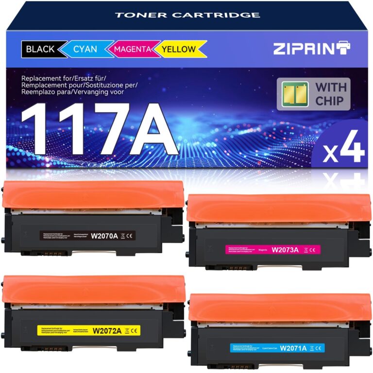 ZIPRINT 117A toner per HP 117A compatibile per Color Laser MFP 178nw 178nwg | Compatibile per HP Color Laser MFP 179fnw 179fwg 150nw 150a W2070A W2071A W2072A W2073A (Nero Ciano G…