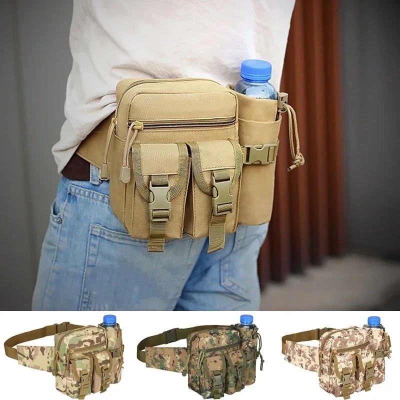 Marsupio tattico casual da uomo, marsupio impermeabile, marsupio militare da esterno
