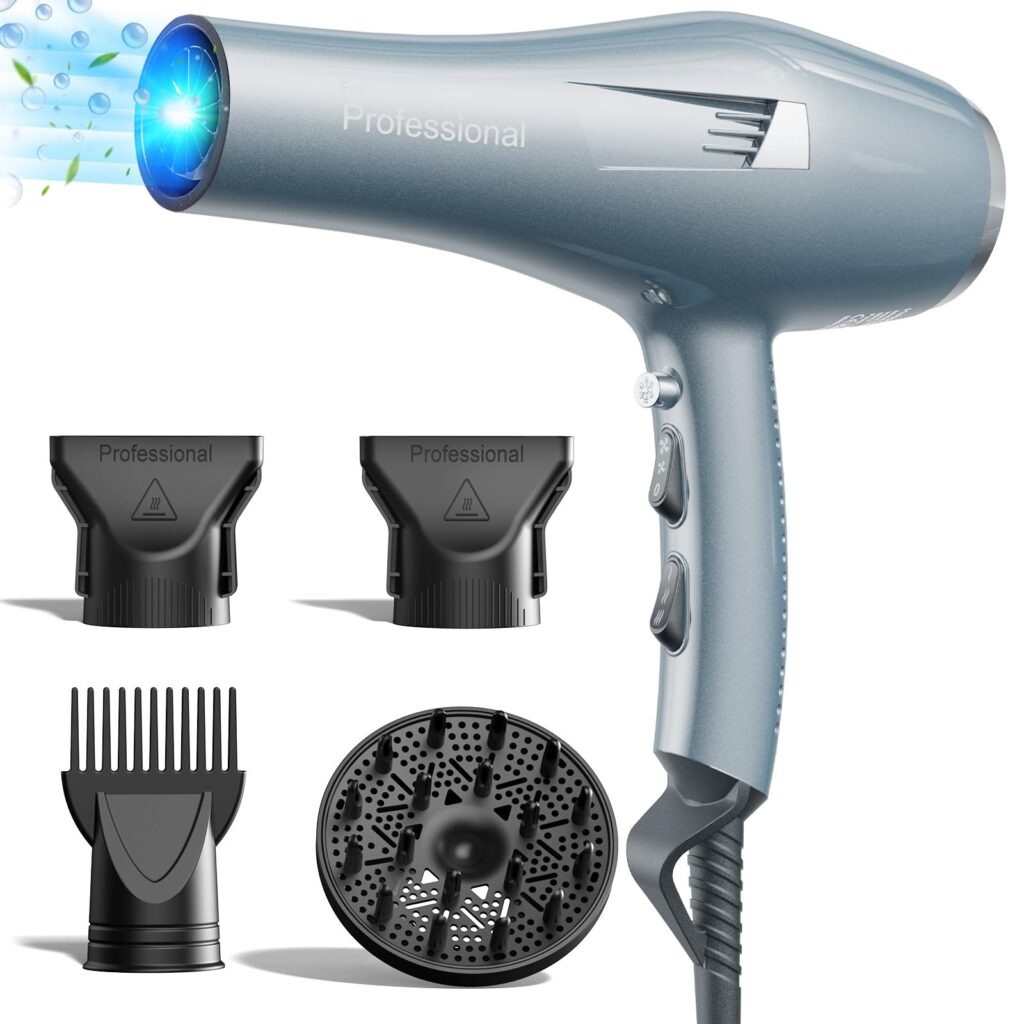 Asciugacapelli Professionale 2000W Ionico, 130M Ioni