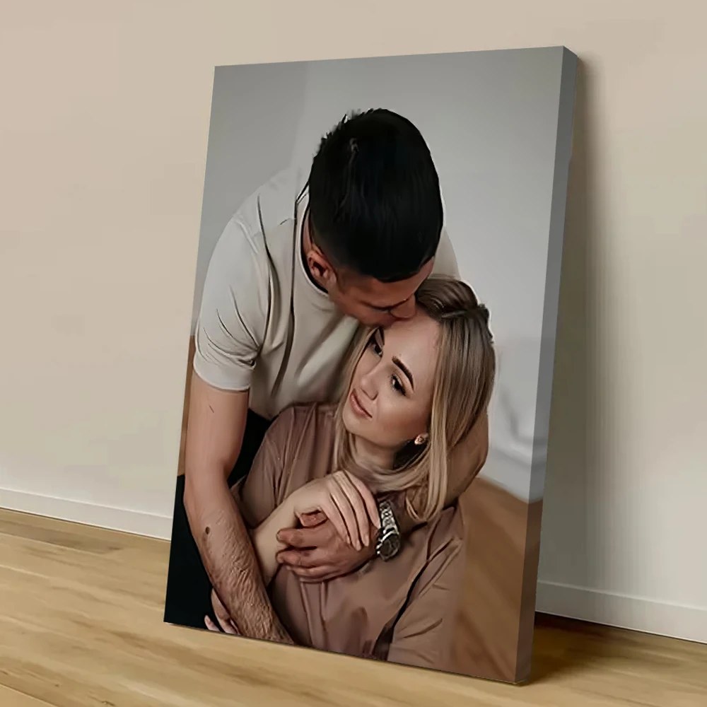 Stampa Personalizzata su Tela da Le Tue Foto, Poster per Matrimoni e Compleanni, Decorazione Murale, Immagini di Animali Domestici, Famiglia e Paesaggi