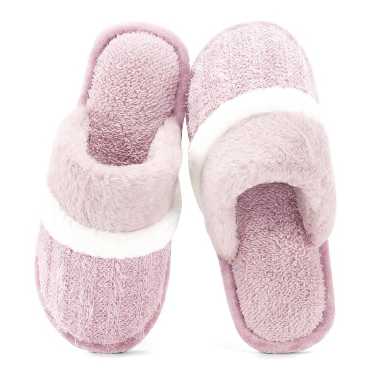 GOEWY Pantofole Donna in Peluche Invernali con Memory Foam, Ciabatte da Casa Antiscivolo per Donna Uomo, Calde e Morbide per Interno ed Esterno