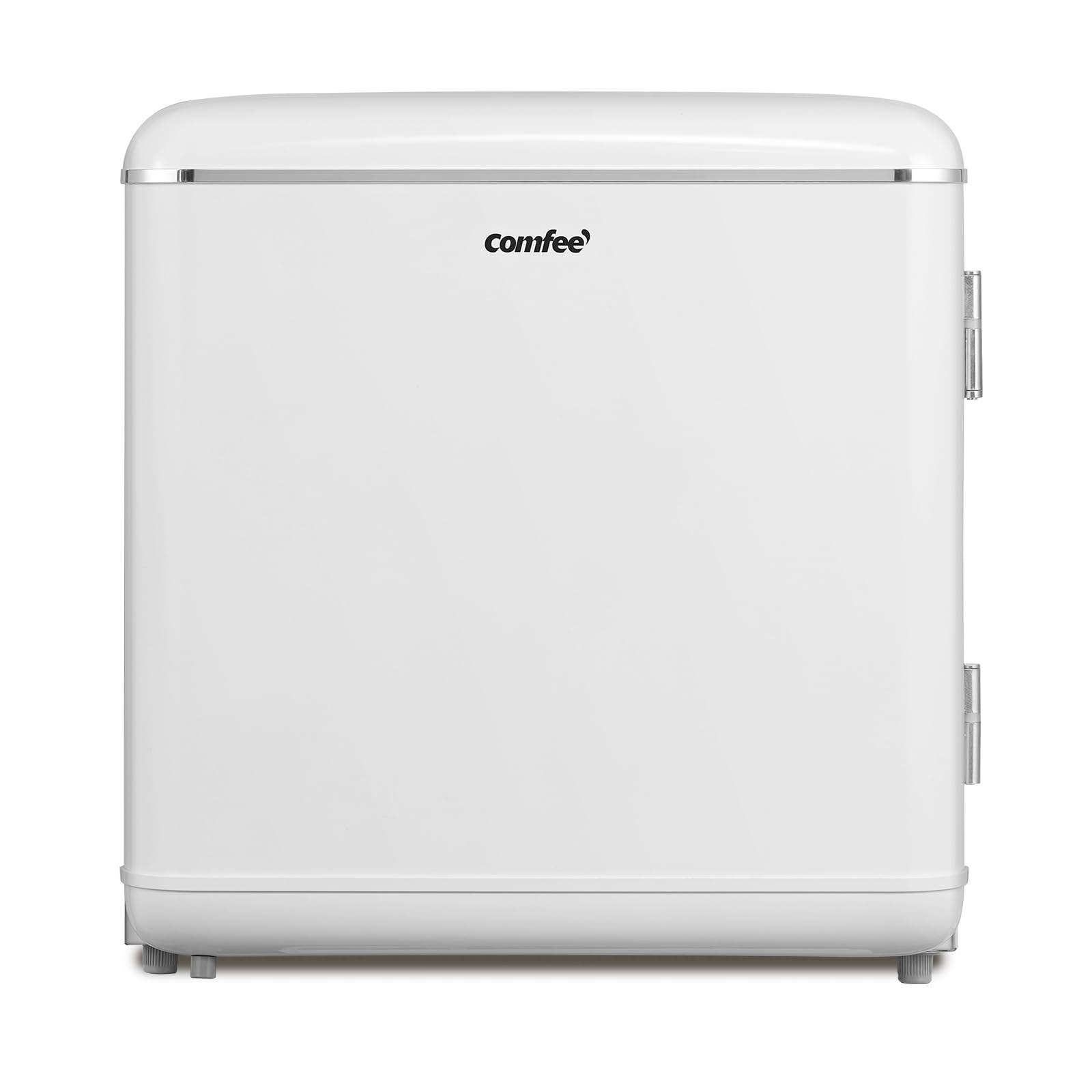 COMFEE' Mini Frigo da Camera 47L, Frigorifero Monoporta Design Retrò,Bianco | Chiller Box 0-10℃, Termostato Regolabile, Funzionamento Silenzioso, Ideale per Casa, Ufficio, Hotel,…