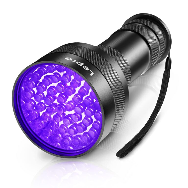 Lepro Torcia UV 395nm 51 LED Luce Nera Professionale | LED UV ad ampia copertura, rileva urina animali, scorpioni, banconote e vernici fluorescenti