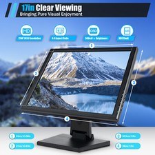 Monitor LCD touchscreen 17 pollici sistema monitor cassa POS USB VGA touch screen