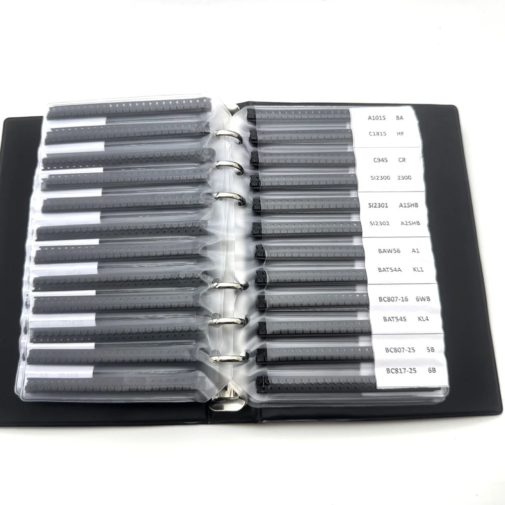 87/111 Valori SOT-23 25/50PCS SMD SMT NPN PNP SOD 5551 2222 TL431 BC807 BC817 Kit libro di assortimento diodi transistor