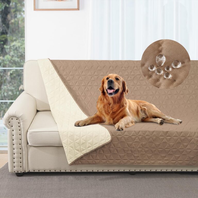 Taiyang Copridivano per Cani impermeabile, Coperta impermeabile per cani, protezione per mobili per bambini, bambini, cane, gatto, Fondo antiscivolo (Marrone Metallizzato, 173-208…
