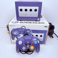 Nintendo Gamecube Console PAL Originale Purple DOL-001 con Scatola Controller