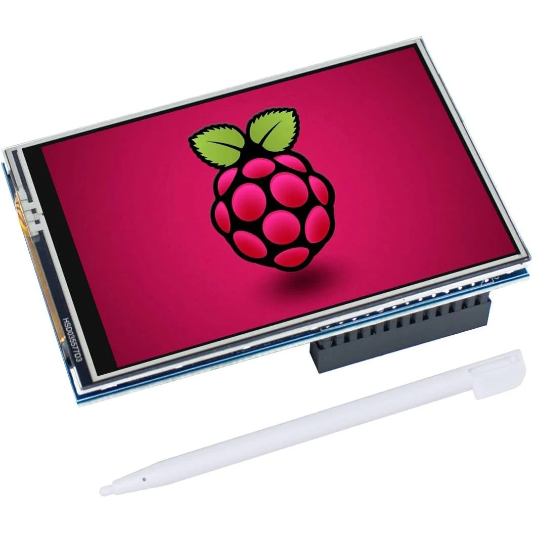 Modulo display da 3,5 pollici per Raspberry Pi Touch screen da 3,5" Display touch screen TFT 320×480 con penna touch per Raspberry Pi A,