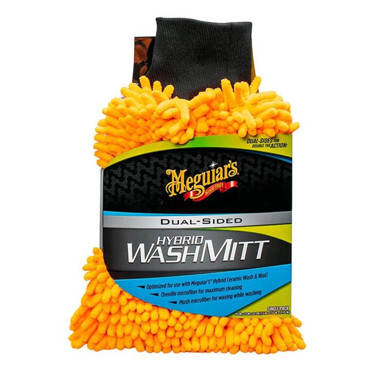 Meguiar's X210200EU - Guanto da lavaggio ceramico due lati in microfibra, Hybrid Wash Mitt
