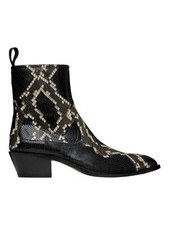Bally Gaiman 6304139 stivali da uomo multiblack serpente in pelle goffrata prezzo al pubblico consigliato $1100