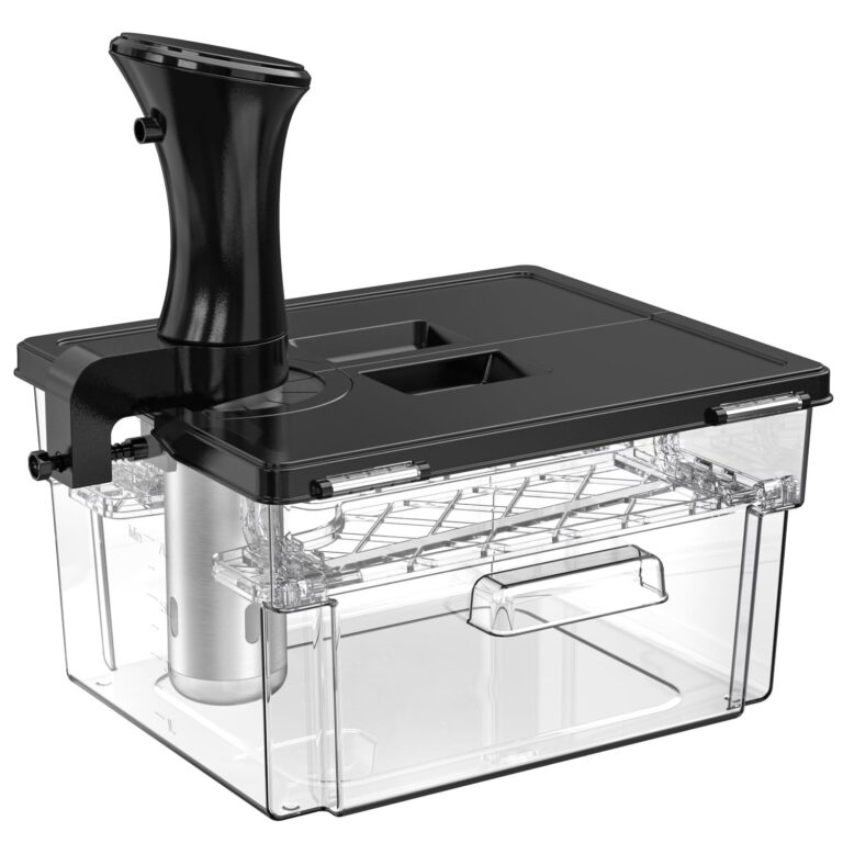 Sous Vide Contenitore con Coperchio Contenitore Sous Vide con Rastrelliera 11L per Roner Compatibile Tutte Marche Multifunzione Trasparente Policarbonato Senza BPA