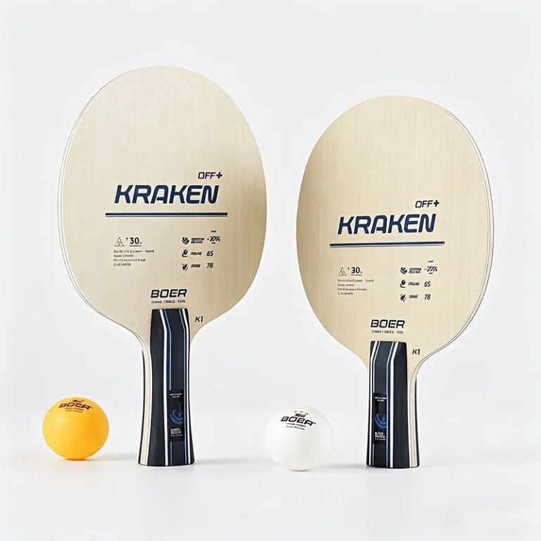 Lama da Ping Pong Boer K1Pro, Lama per Principianti, Lama per Racchetta da Ping Pong 5+2 Carbonio
