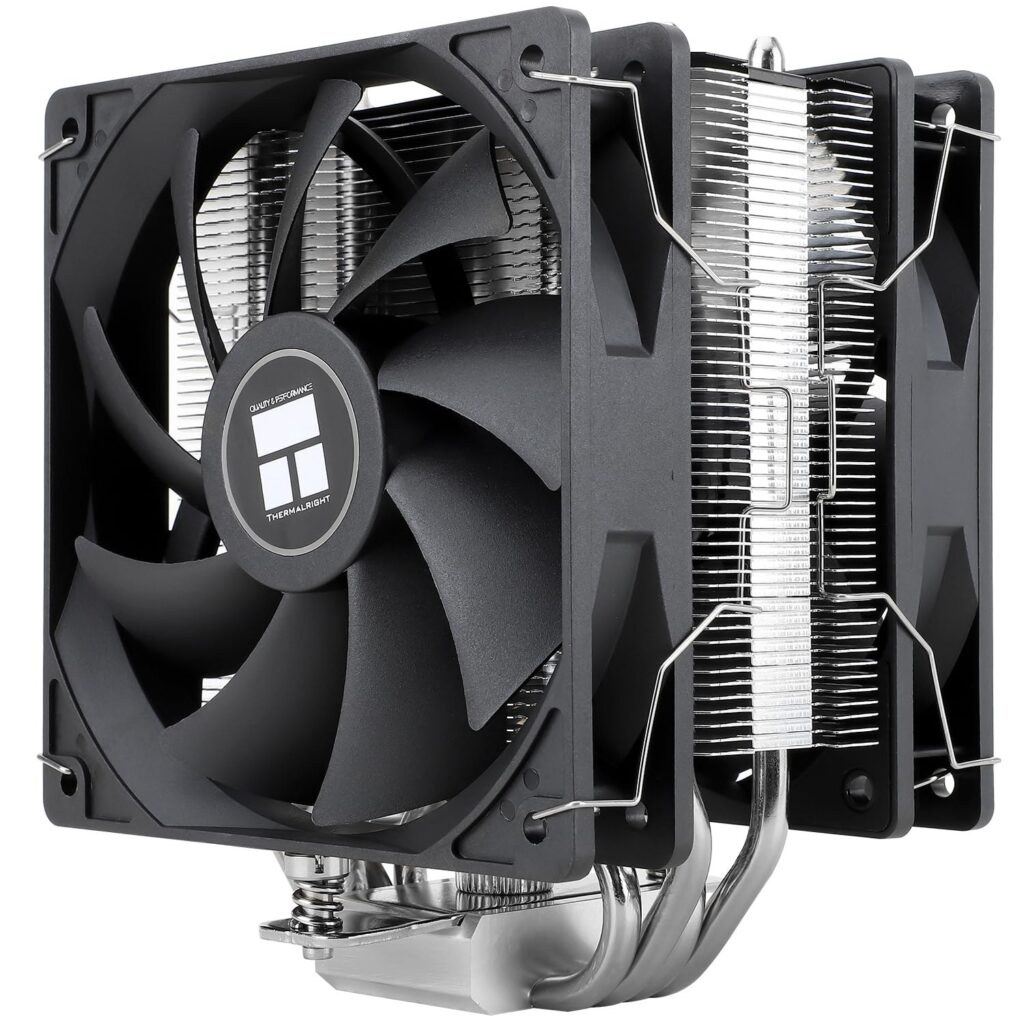 TR-Thermalright Assassin X 120R SE Plus Dissipatore CPU - 4 tubi di calore, doppie ventole silenziose da 120mm, per AMD AM4 AM5, Intel LGA1851/1700/115x/1200, dissipatore PC