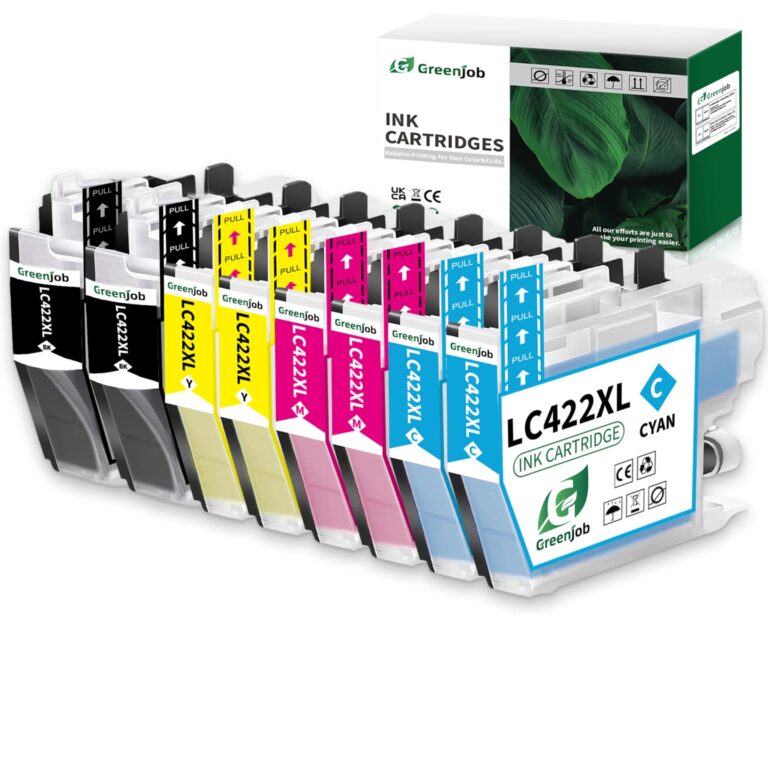 Greenjob LC422XL Cartucce Compatibili per Brother LC422 LC-422XL LC-422XLVAL Value Pack per Brother MFC-J5740DW MFC-J5340DW MFC-J6540DW MFC-J6940DW MFC-J5345DW (2 Nero, 2 Ciano, 2…