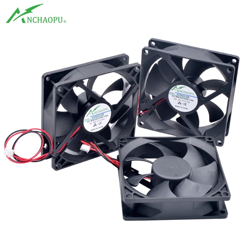 Ventola di raffreddamento ACP9225 da 9 cm (92x92x25mm) 9025 DC5V 12V 24V 2 pin per chassis e inverter di potenza