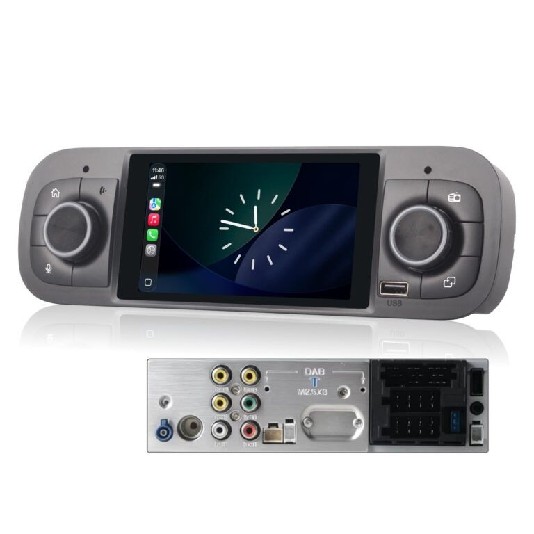 Autoradio Linux per Fiat Panda 2013-2025 con CarPlay Wireless e Android Auto, avvio in 2 secondi, comandi fisici tramite manopola, audio di livello OEM, Porta ISO Plug & Play Stil…