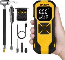 Stanley Mini Compressore D’Aria Portatile 10 BAR Ricaricabile USB-C Luce LED