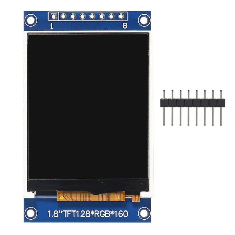 Aokin Display LCD TFT a colori da 1,8 pollici 128x160 SPI ST7735S 3.3V Sostituisce OLED Alimentatore per Arduino