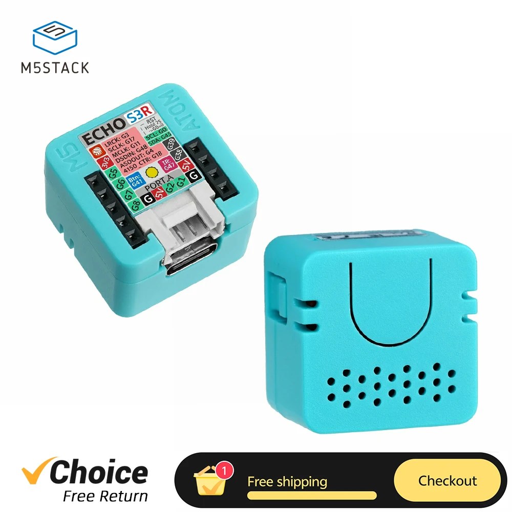 M5Stack ATOM Echo S3R programmabile IoT controller di interazione vocale scheda di sviluppo altoparlante per controllo vocale dell'assistente domestico
