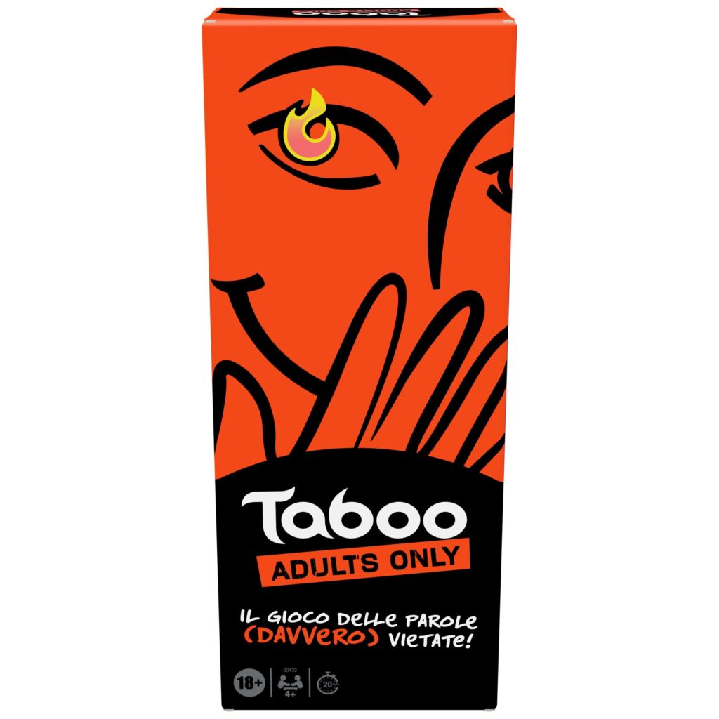 Hasbro Taboo Uncensored, Gioco da Tavolo e di Società per Soli Adulti, Giochi per Feste con Amici da 18 Anni in su, Domande e Indovinelli Fino a 10 Giocatori