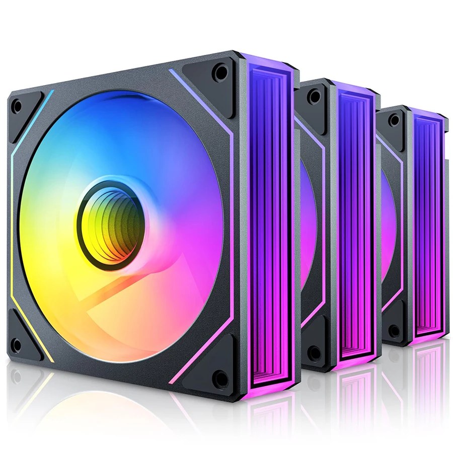 Prism 7 Pro Fan Confezione singola da 120 mm ARGB Fan Infinity Mirror Daisy Chain Design ﻿