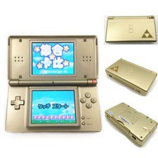 Console videogioco Retrofit Gold Zelda Nintendo DS Lite NDSL con caricatore