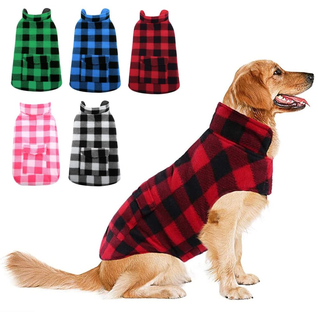 ASENKU Cappotto Cane Impermeabili Invernale, Cappottino Cane Reversibile Antivento Freddo Taglia Media L, Calda Giacca per Cani, Gilet per Cani con Fodera in Lana Protegge Dal Fre…