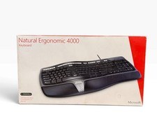 Microsoft Natural Tastiera Ergonomica 4000 v1.0 KU-0462 USB con Riser Nuova